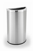 15 Gallon Half Round Stainless Steel Trash Can Precision Series 783929
