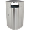 40 Gallon Leafview Locking Stainless Steel Lockable Trash Can 782029