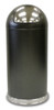 15 Gallon Metal Push Door Dome Top Granite Trash Can 15DTSVN