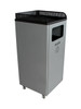 32 Gallon Metal COURTSIDE SINGLE Food Court Trash Can 810400 (RECYCLE)