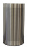 12 Gal. The Celestial CLHR12-SS Mesh Half Round Trash Can Stainless Steel