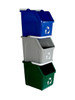 Stackable Multi Recycler 3 Pack 101375 (Blue, Gray, Green)