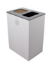 32 Gallon Steel Spectrum Cube XL Ash and Trash Can White 8107137-4