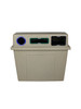 96 Gallon Plastic 3 in 1 Recycling Bin Sandstone 101437 (Circle, Slot, Full)