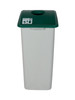 32 Gallon XL Simple Sort Recycling Bin Green Lid