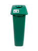 23 Gallon Green Skinny Simple Sort Recycle Bin