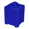 52 Gallon Kolor Can Square Pyramid Lid Can Collector S7307A-00 BLUE