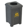Custom Logo 32 Gallon Kolor Can Trash Can with Flat Top Lid Dark Granite