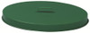 55 Gallon Metal Flat Top Galvanized Drum Lid Painted Green FT255P (Case of 6)