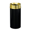 Mount Everest F1232 Funnel Top Trash Can Satin Brass Cover