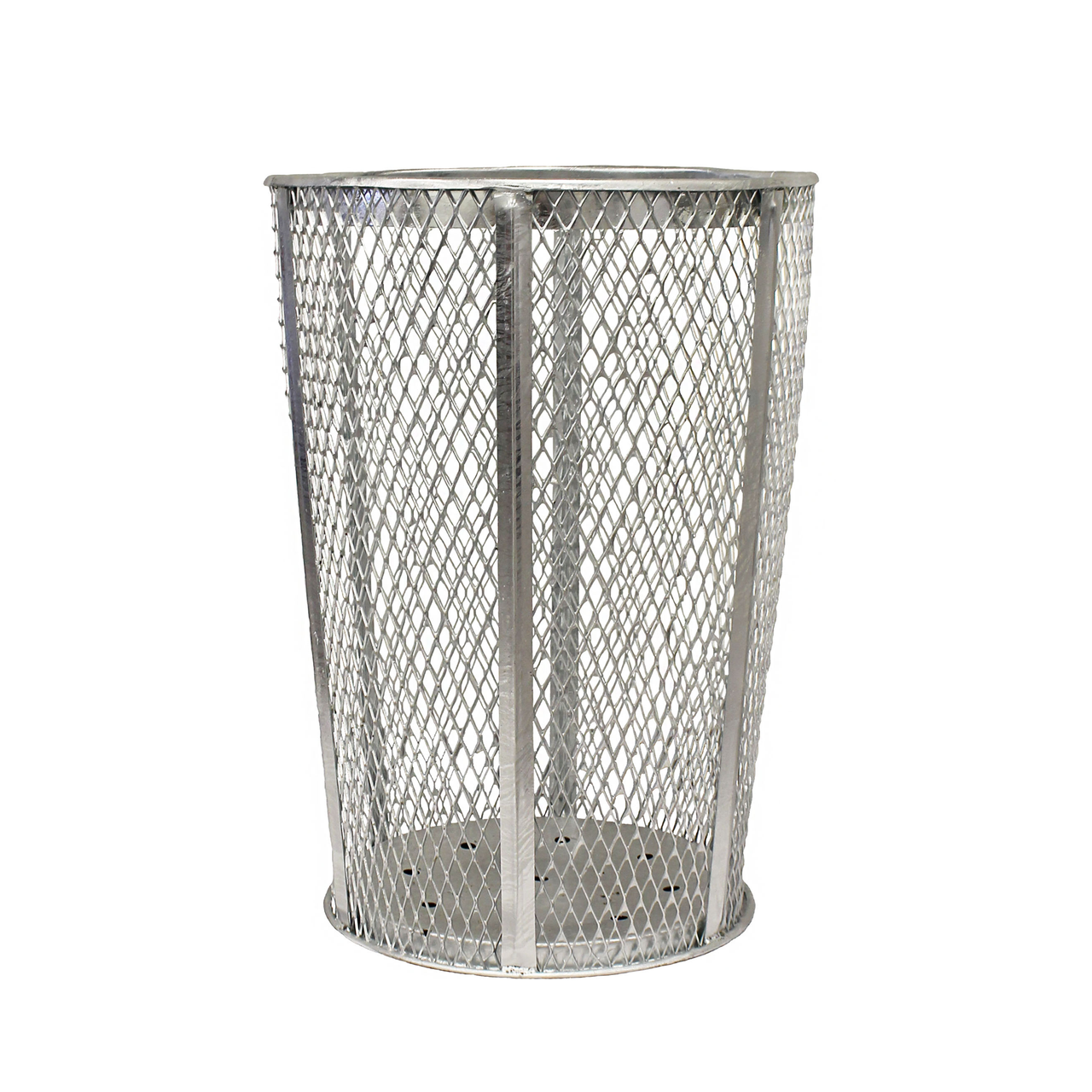 Witt Industries Heavy Duty Outdoor Galvanized Steel Corrosion Resistant Trash  Can, 32 Gal, Silver