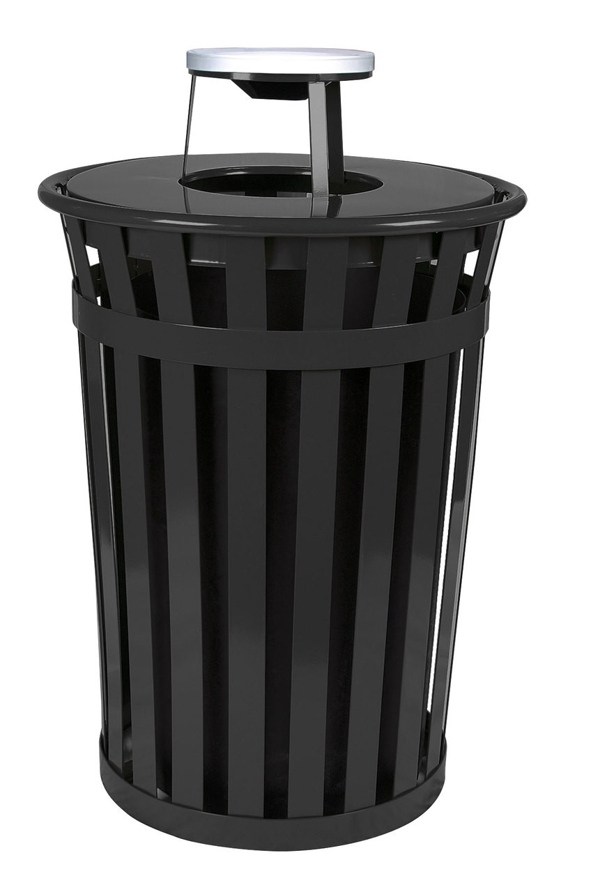 36 Gal. Oakley M3601-FT Outdoor Shopping Center Waste Can