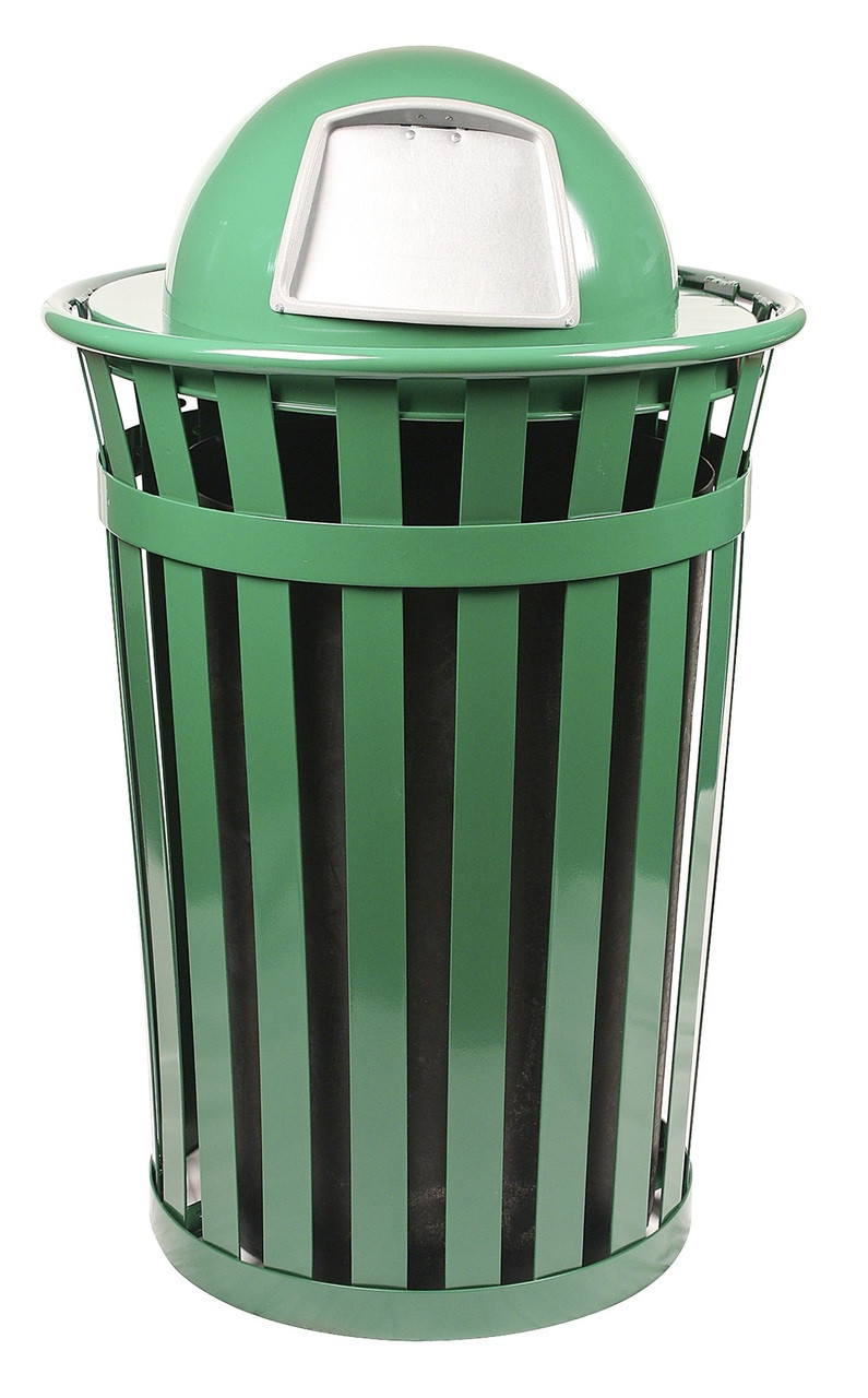 36 Gal. Oakley M3601-FT Outdoor Shopping Center Waste Can