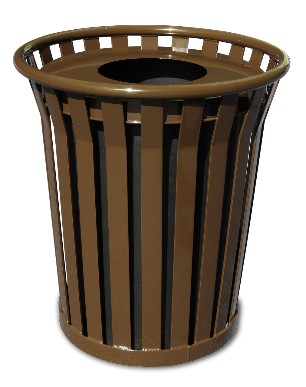 Witt 24 Gallon WC2400-FT-BN Outdoor Waste Receptacle Brown