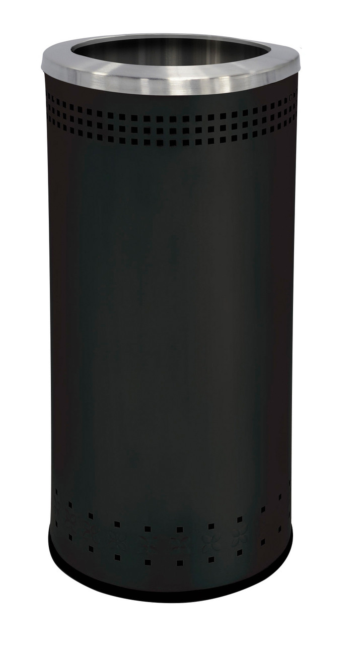 25 Gal. Steel Colored Trash Can With/Without Lid Precision Series
