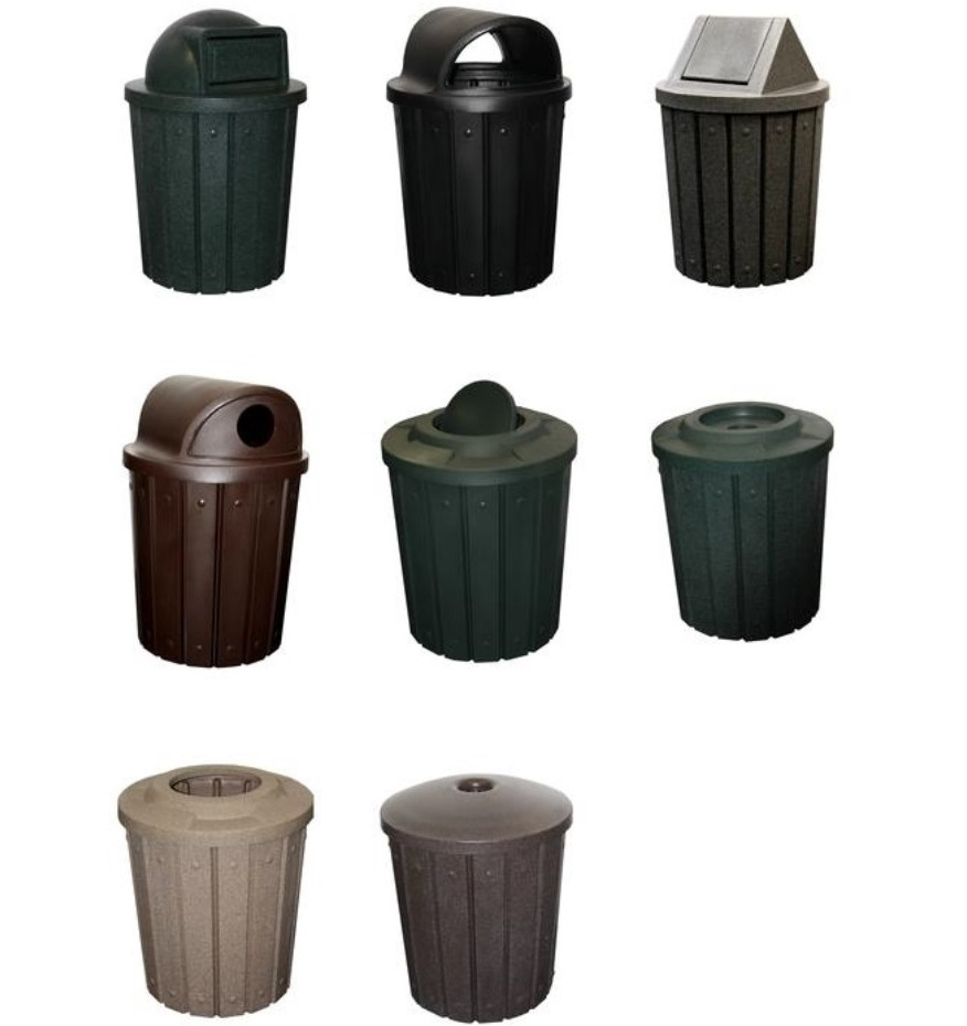 洋楽 Heavy Trash 42 Gallon Kolor Can Heavy Duty Trash Receptacle S8281A