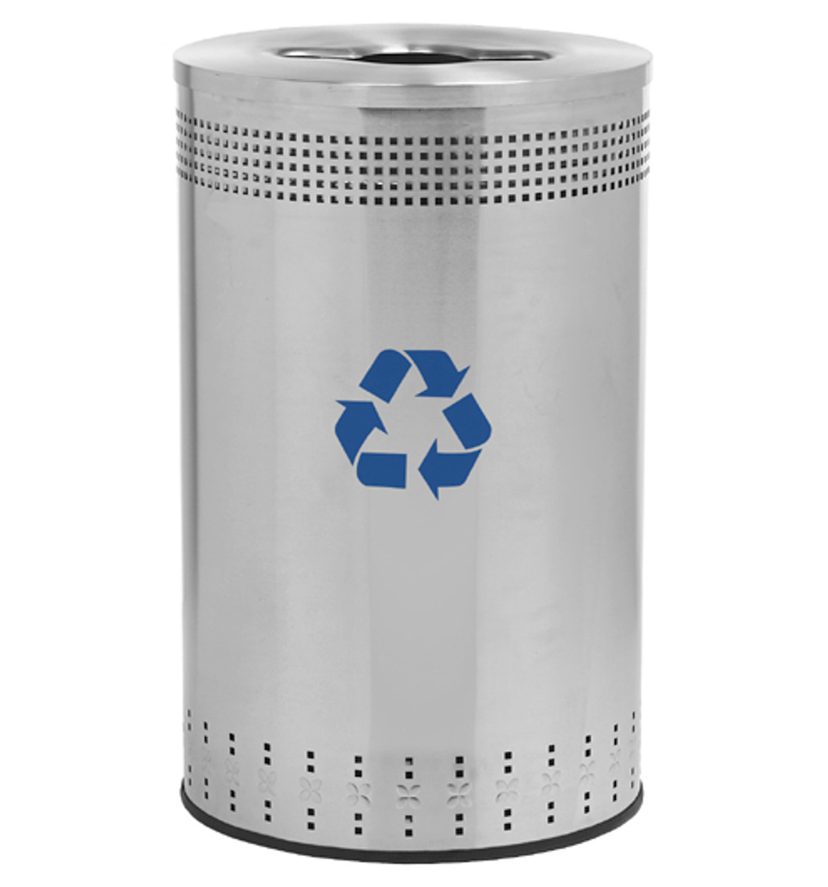 45 Gallon Precision Series Stainless Steel Recycling Trash Can 782729