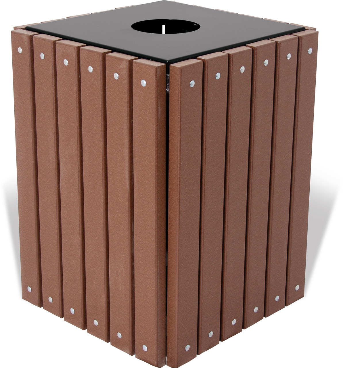 32 Gal. Ultra Site Square Wood or Plastic Trash Can TRSQ32 (7 Colors)