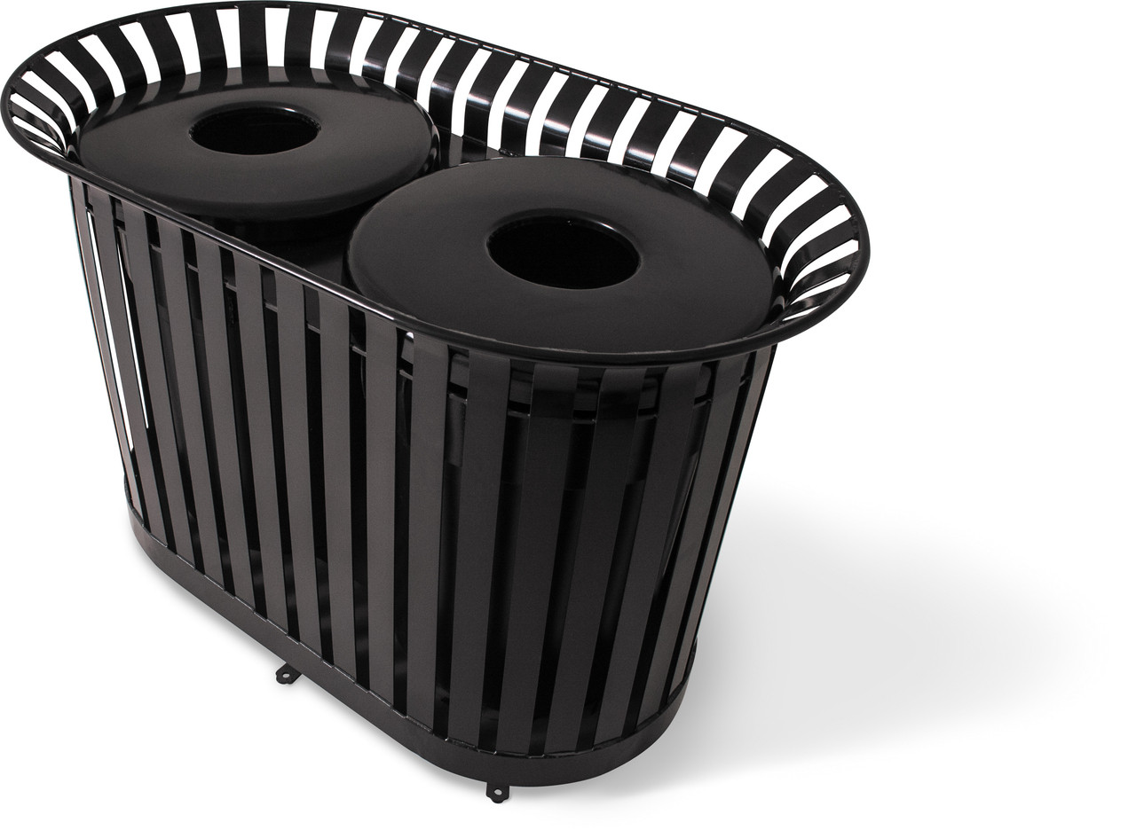 72 Gal. Ultra Site Lexington Outdoor Dual Trash Container LX72 (8