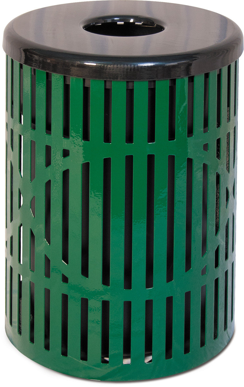 55 Gal. Ultra Site Designer Street Park Metal Trash Can FBSW55 (8