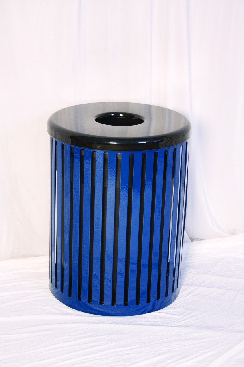55 Gal. Ultra Site Designer Street Park Metal Trash Can FBSW55 (8
