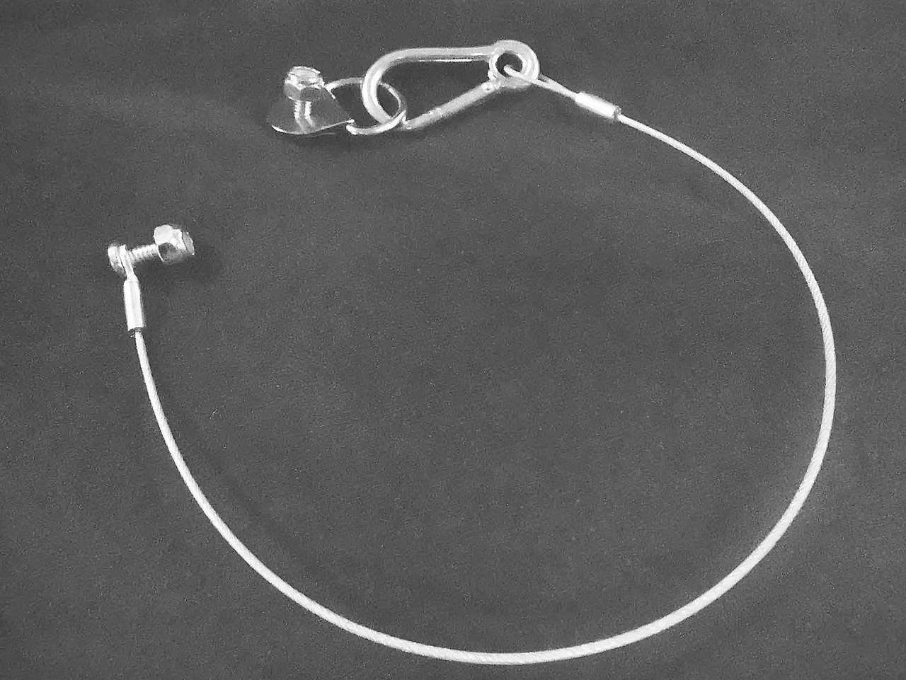12 Inch Lanyard Cable and Bolt Assembly