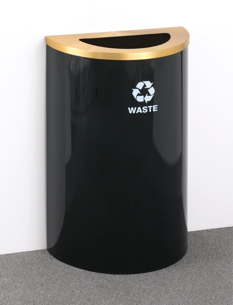 Value Satin Black and Brass (Waste comes with Tidy Man Decal Now)