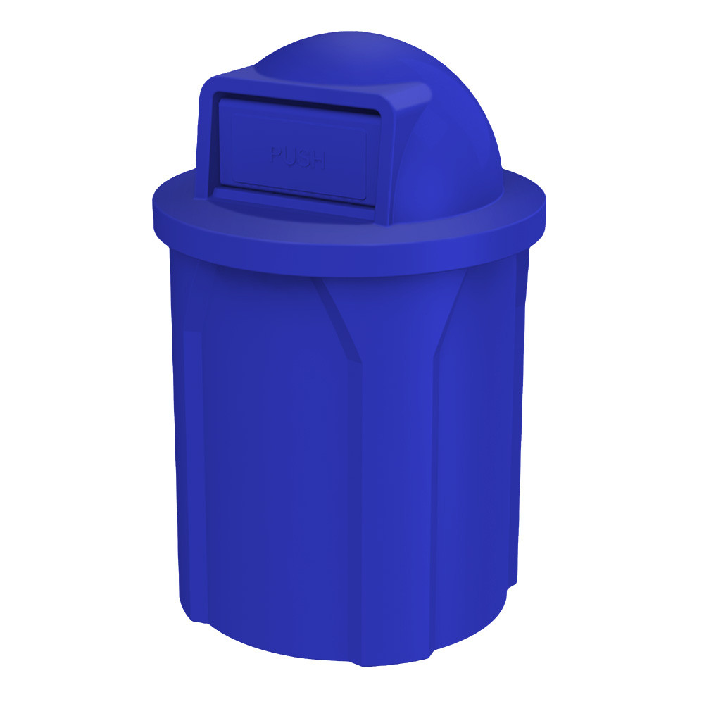 42 Gal. Kolor Can Push Door School Trash Receptacle S7101A-00