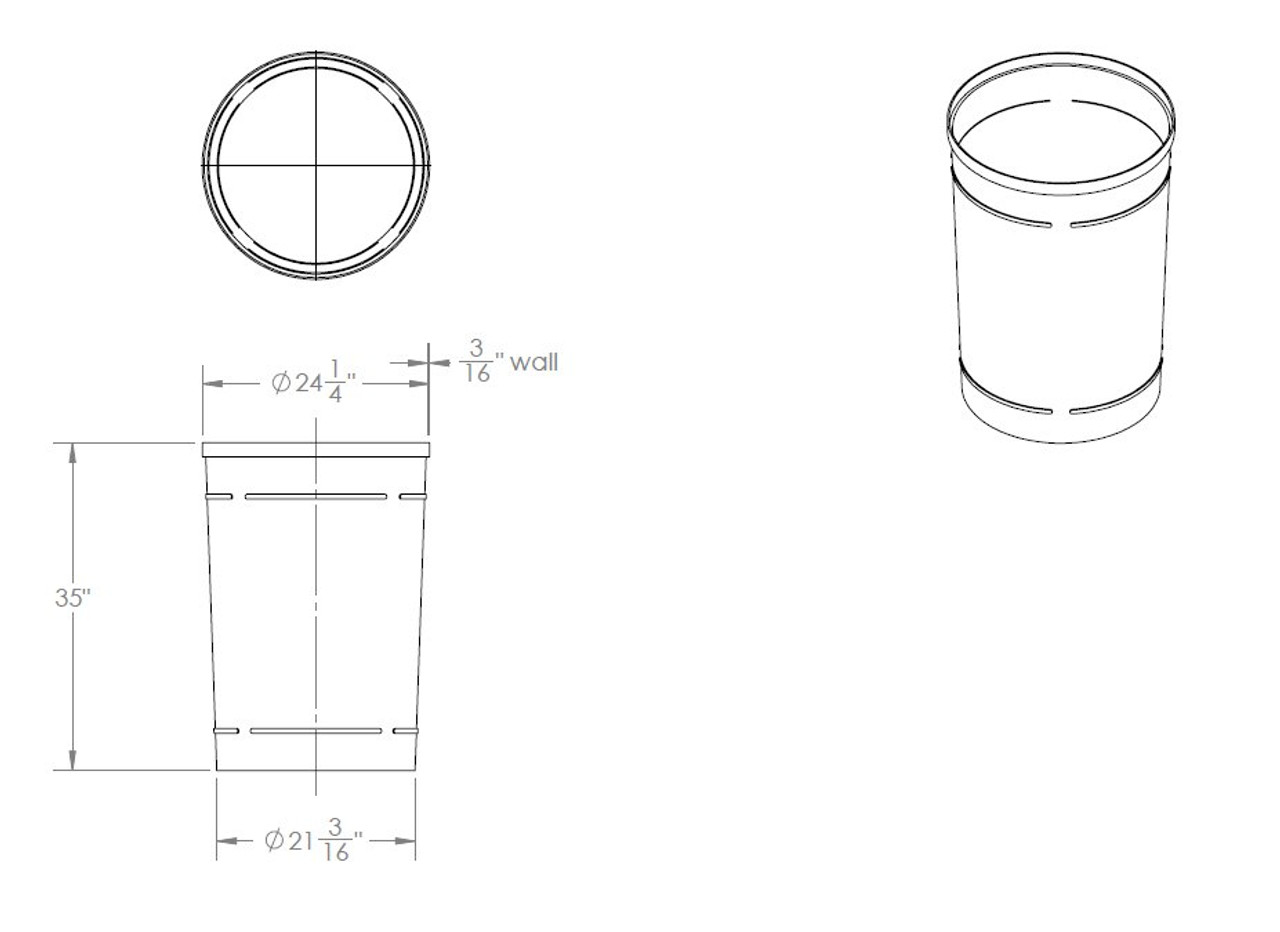 Trash Receptacle Spec Sheet