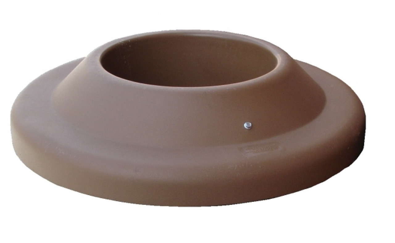 24.75 Inch Plastic Pitch In Lid TF1474 for TF Round Trash Cans (Brown)
