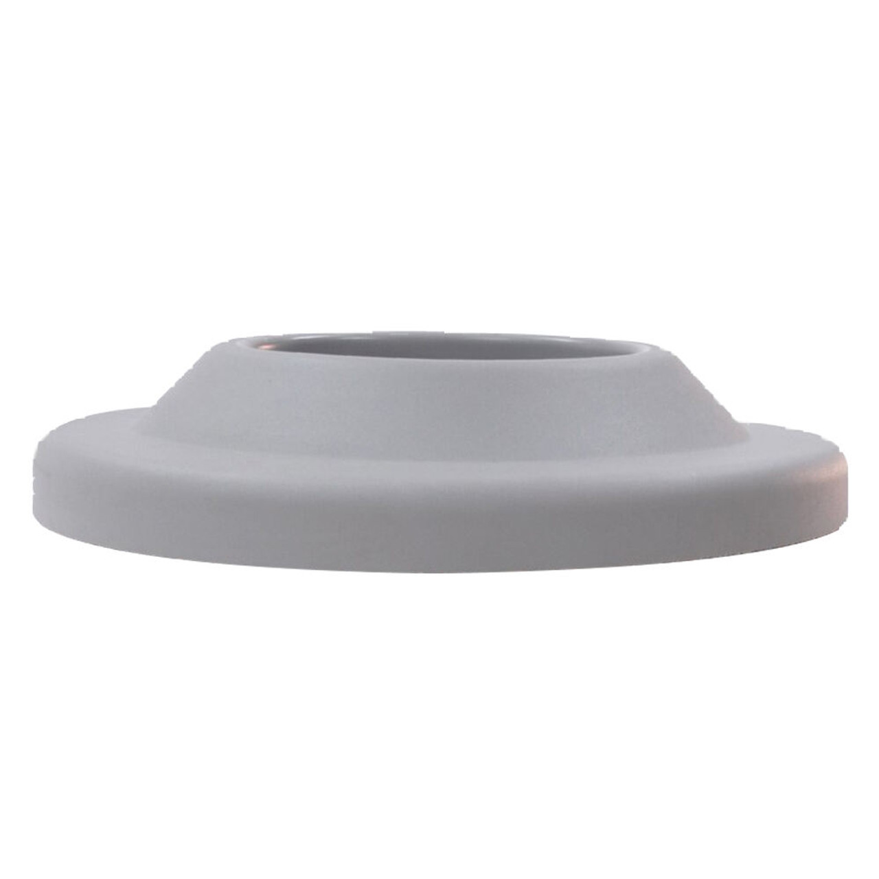 27 Inch Plastic Pitch In Lid for TF Round Concrete Trash Cans Gray