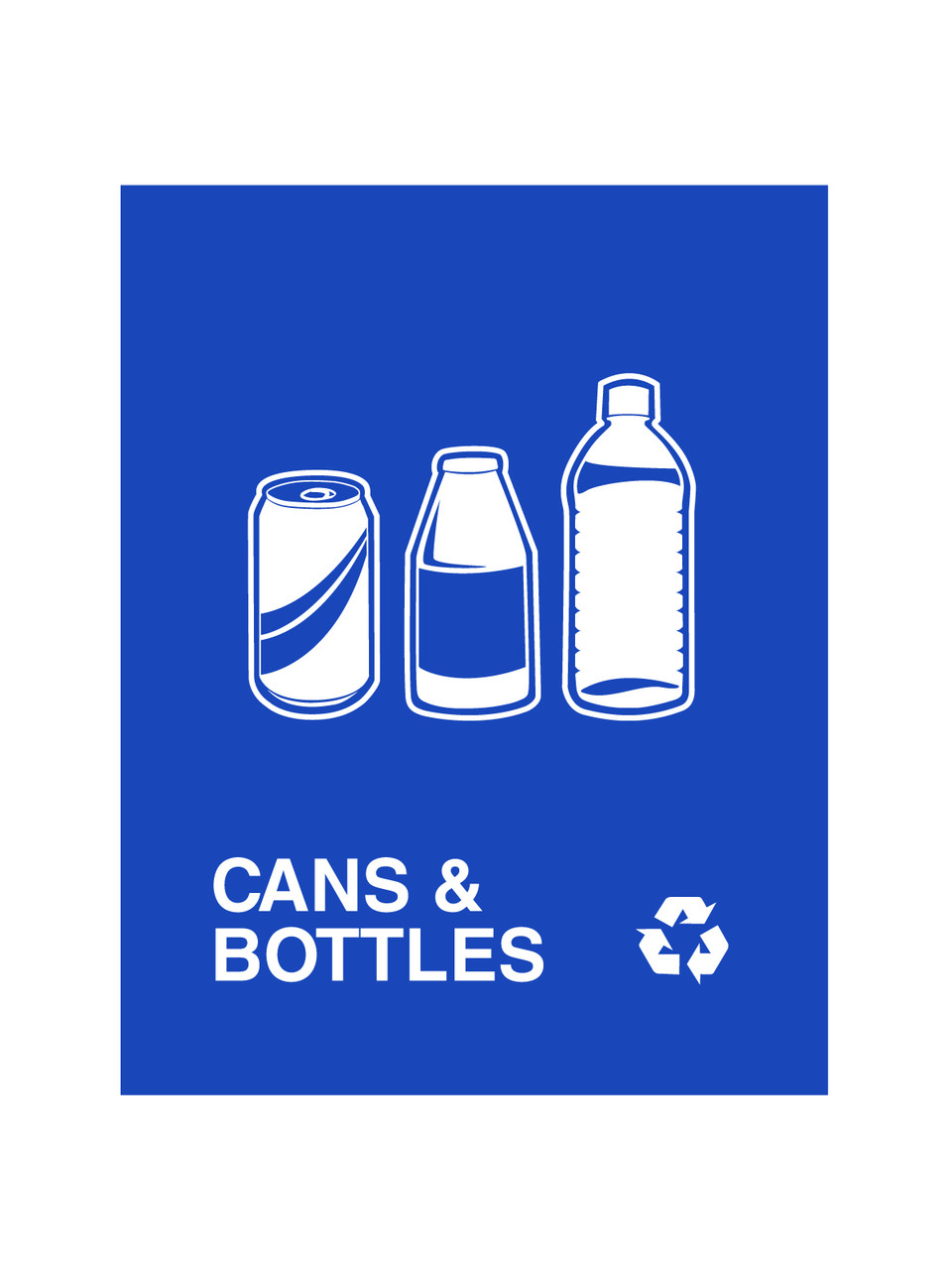 Cans & Bottles Blue