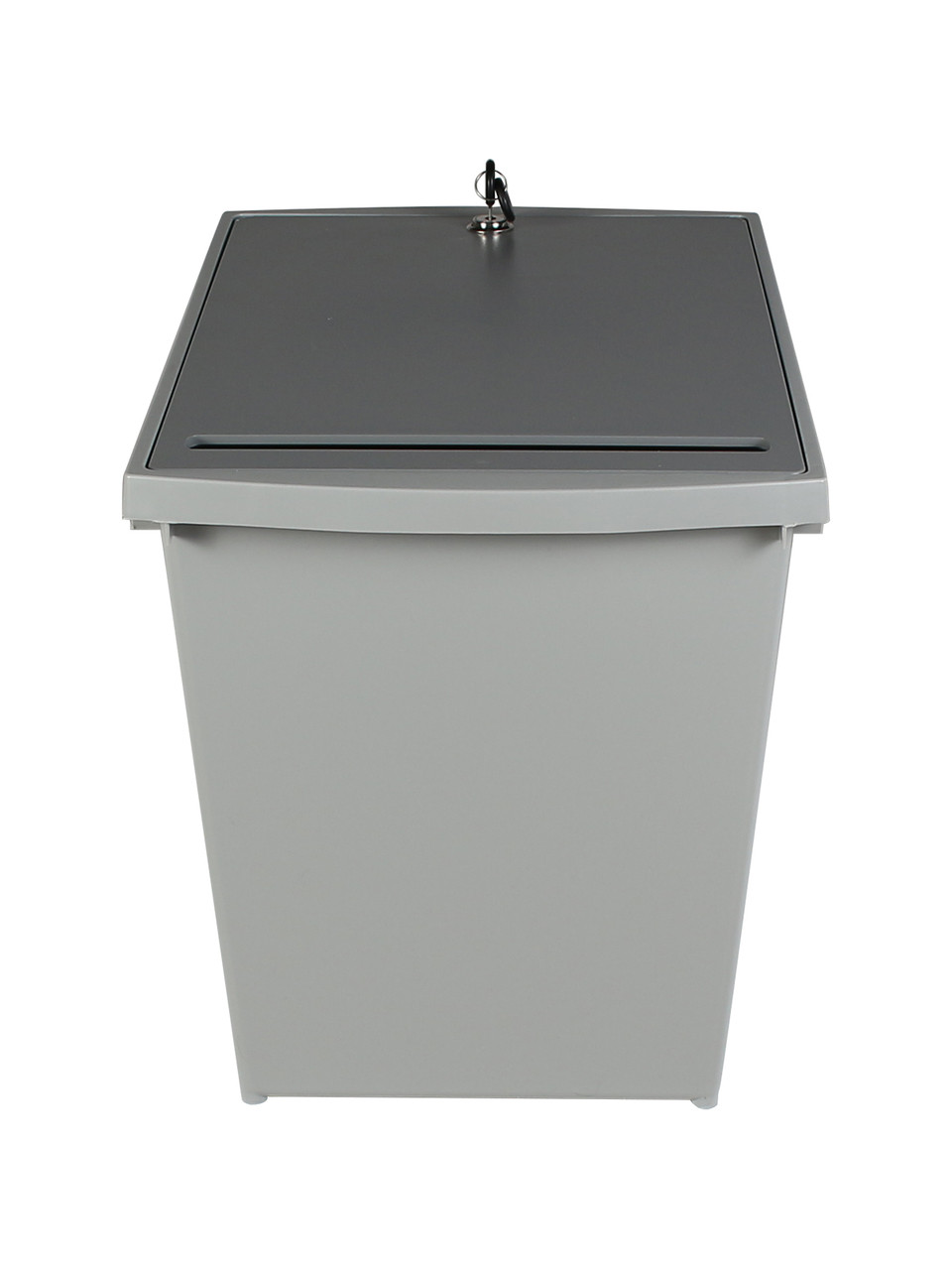 9 Gallon Plastic Personal Locking Under Desk Secure Document Container  PDC-44