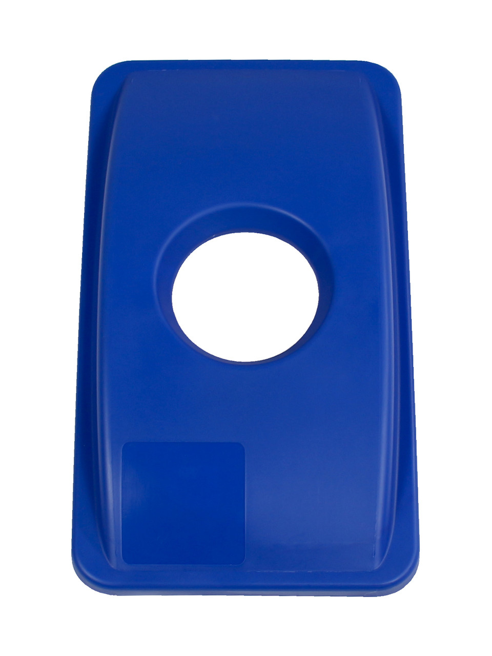 CIRCLE OPENING LID BLUE