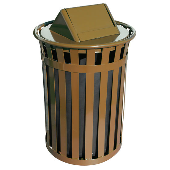 50 Gal. Oakley M5001FT Outdoor Shopping Center Trash Can