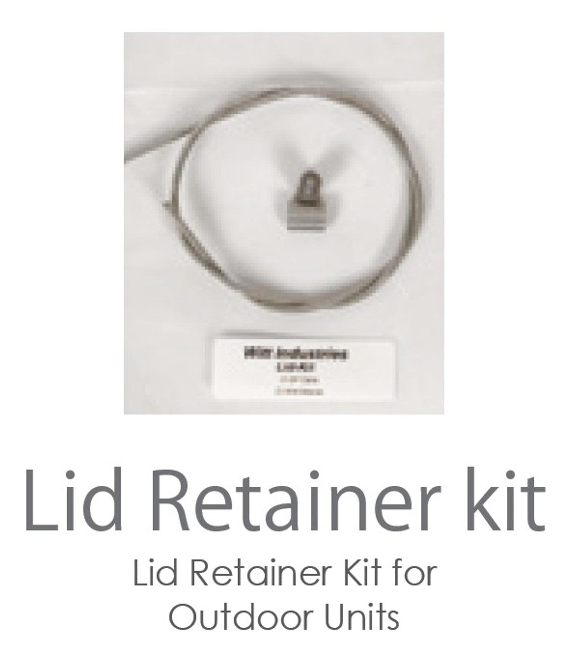 Lid Cable Kit for Steel Outdoor City and Park Trash Cans