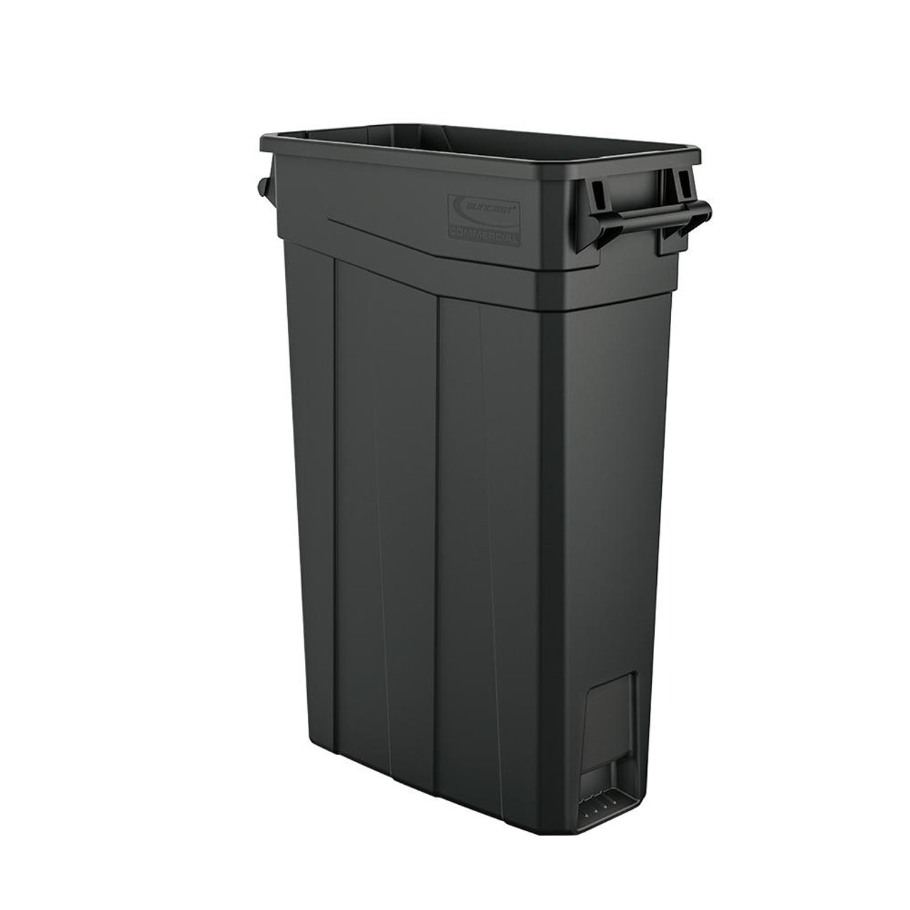 narrow plastic bin