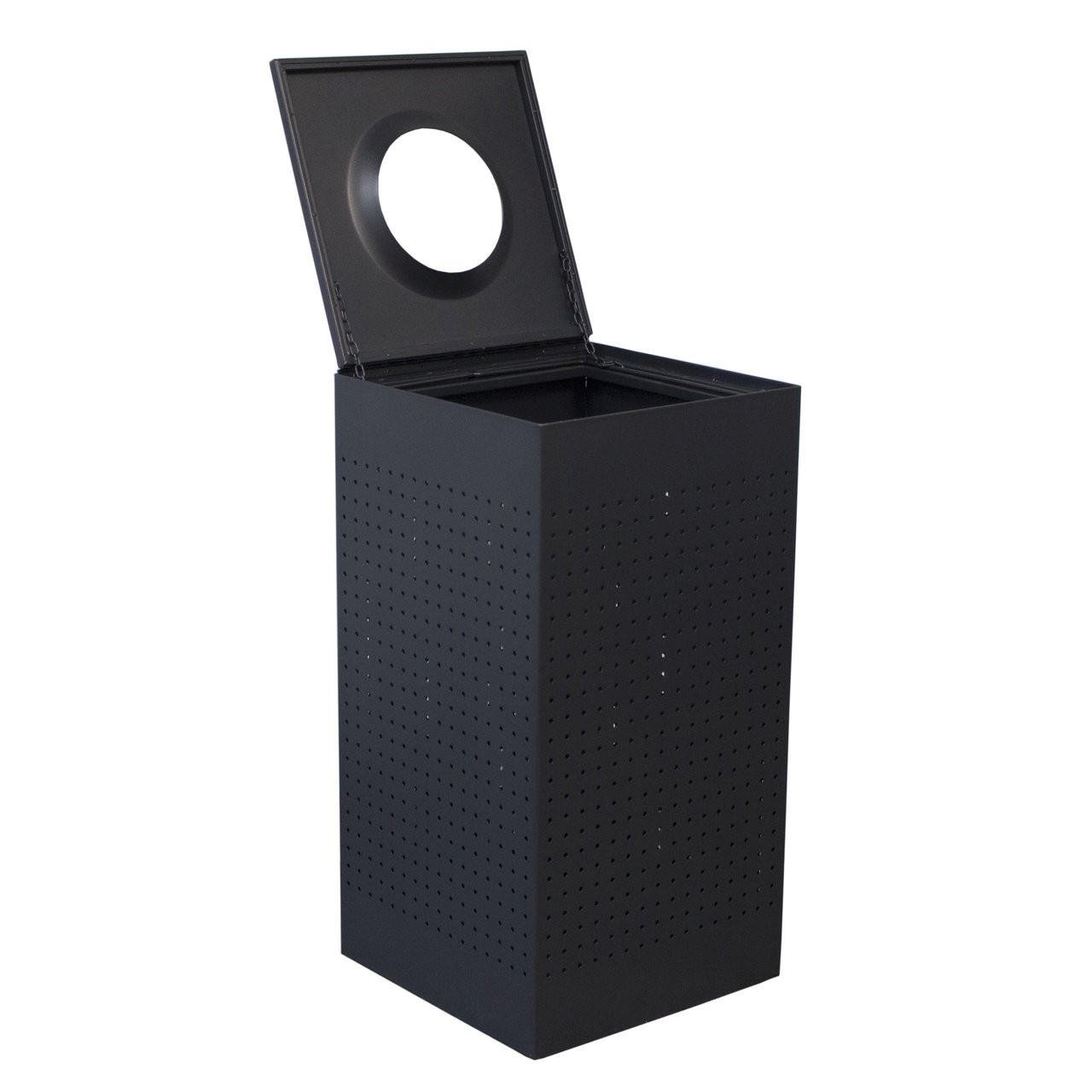 25 Gal. The Celestial CL25-BK Metal Indoor Trash Can Black