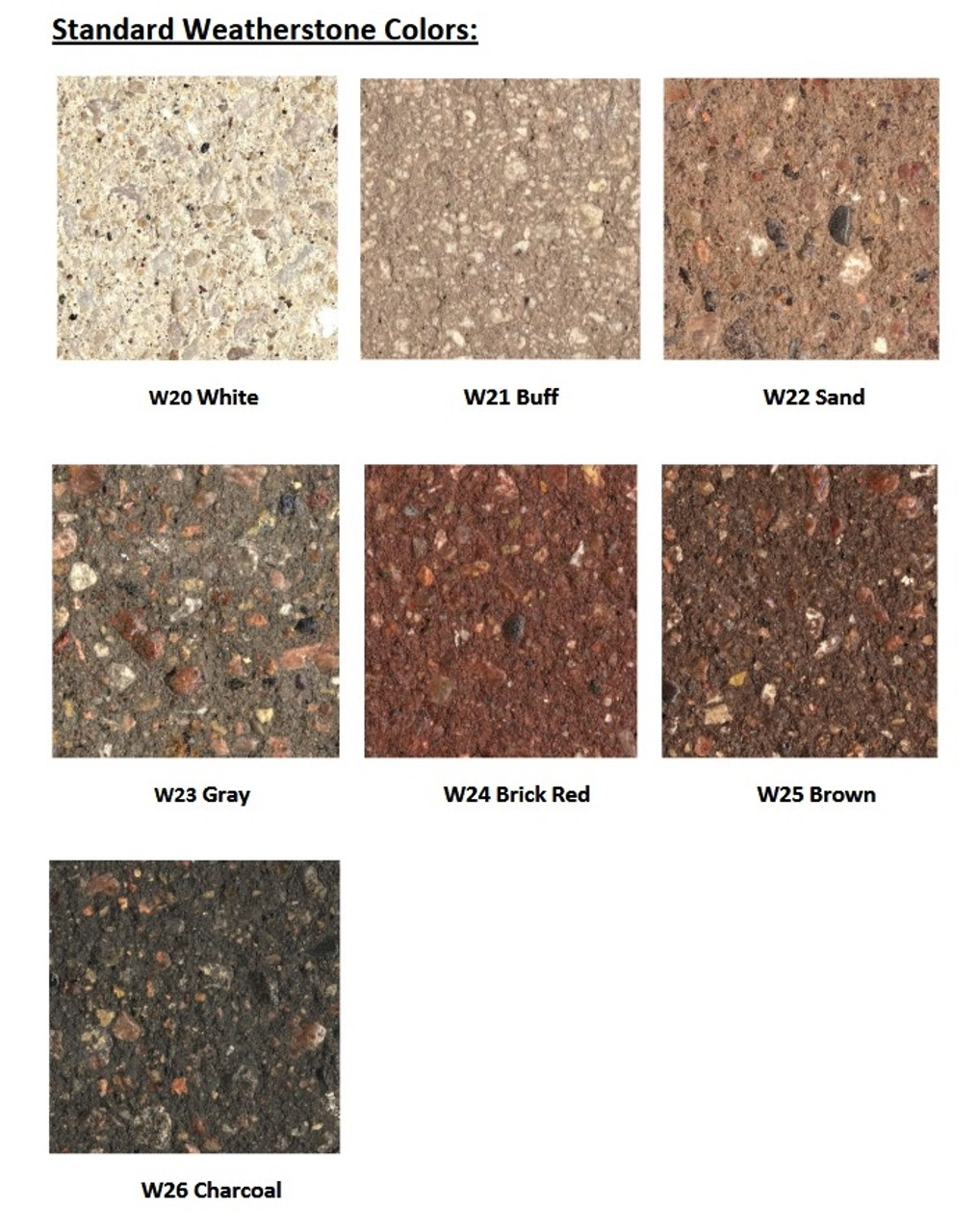 Weatherstone Colors