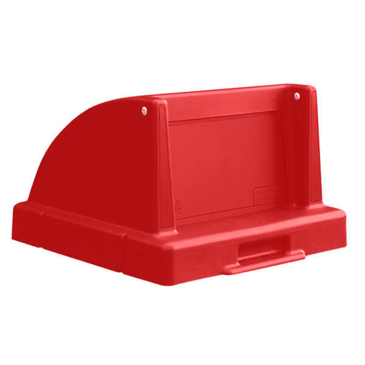 20.5 x 20.5 Push Door Plastic Lids TF1405QS for Square Trash Cans Red