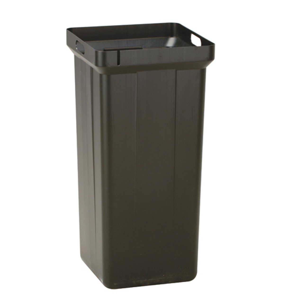 42 Gal. Square Plastic Outdoor Trash Can with Dome Lid 73290199