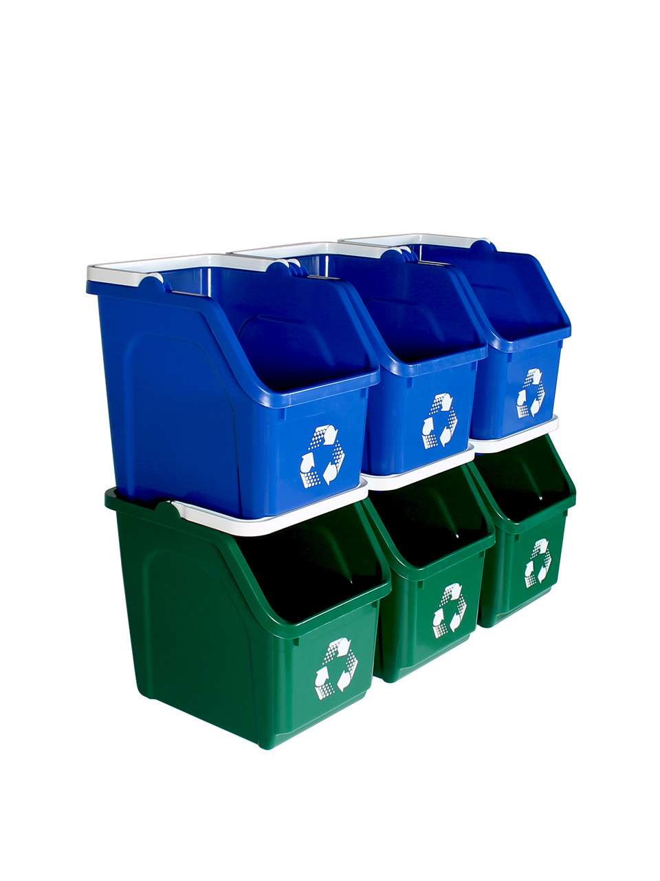 Stackable Multi Recycler 6 Pack 101378 (Blue, Green)