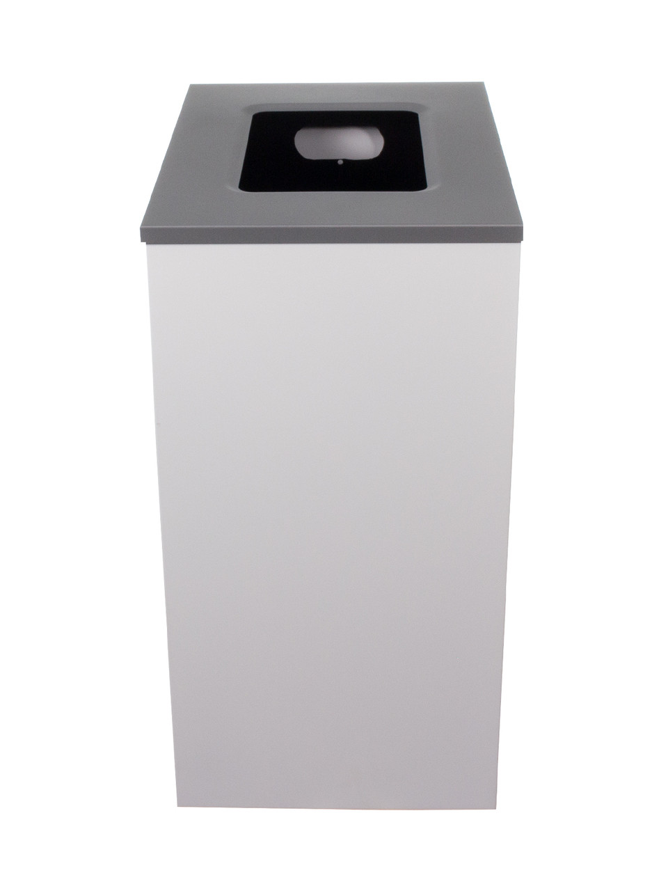 32 Gal. Steel Spectrum Cube XL Trash Can White 8107134-4