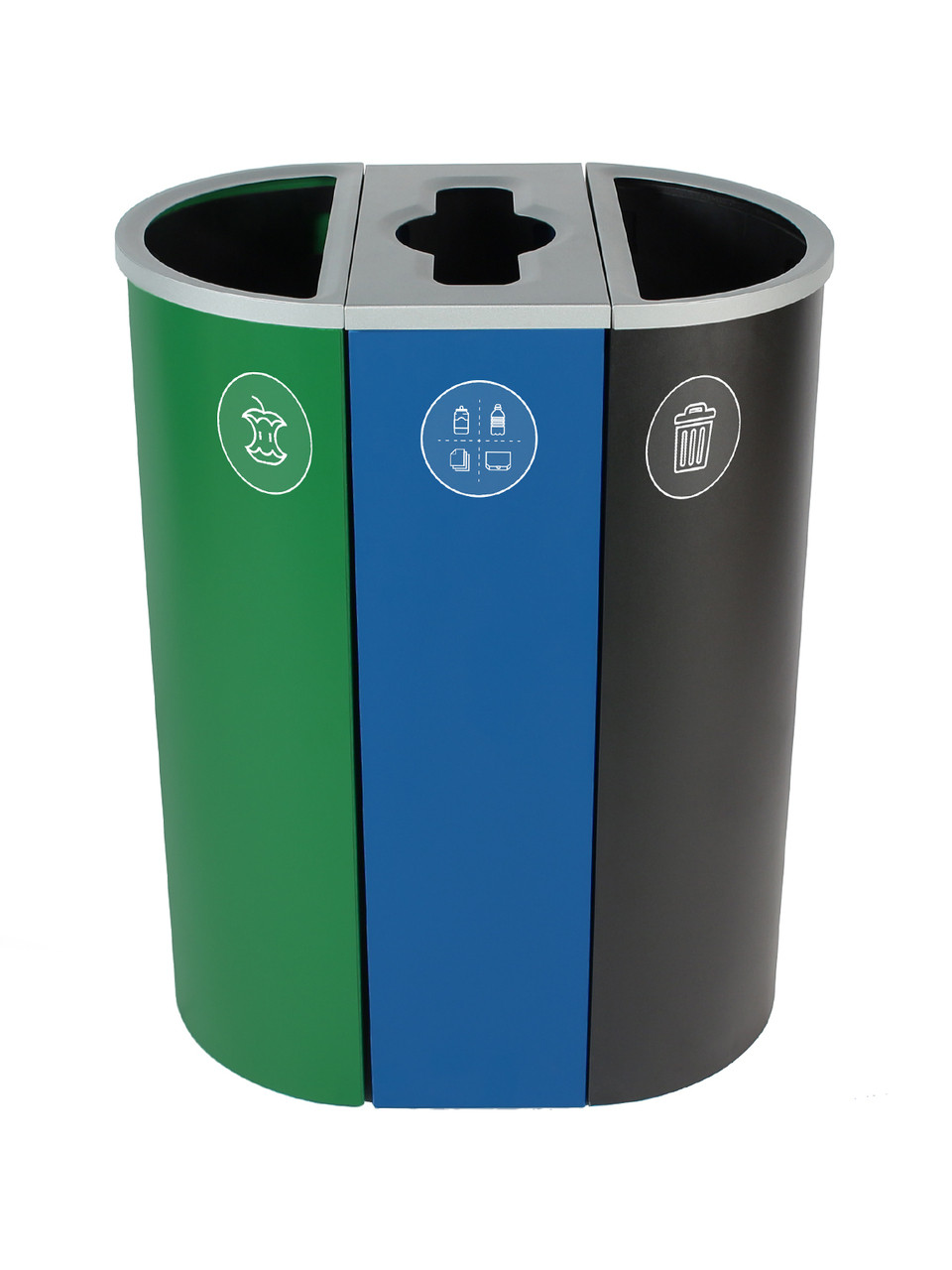 26 Gal. Spectrum Triple Recycling Station Green/Blue/Black