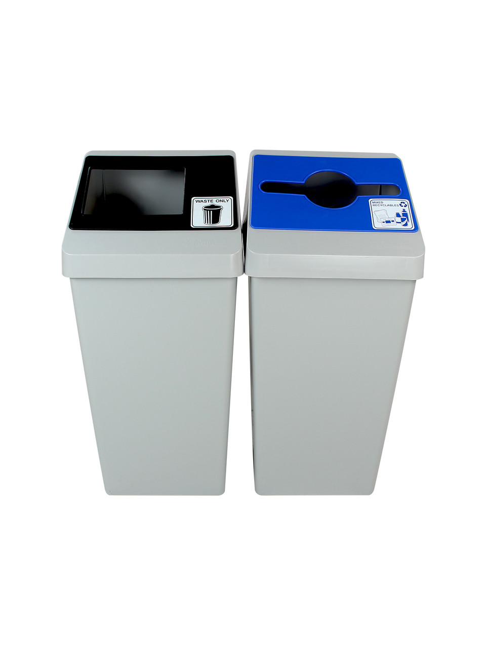 44 Gal. Smart Sort Trash Can Recycle Bin Combo 100845 (Waste Only
