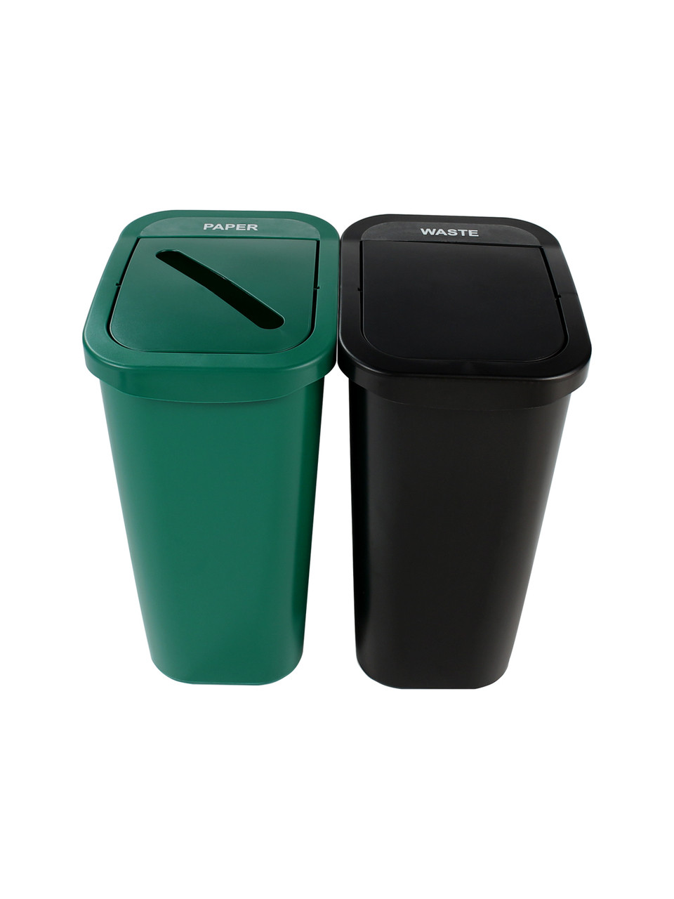 20 Gallon Billi Box Double Trash Can Recycle Bin Combo 8102023-34 (Paper, Waste Swing)