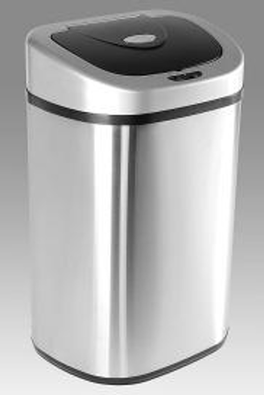 NINESTARS Half Moon Hands-Free Motion Sensor Trash Can -18.5