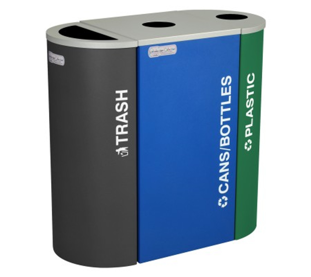 dual trash can and recycle bin