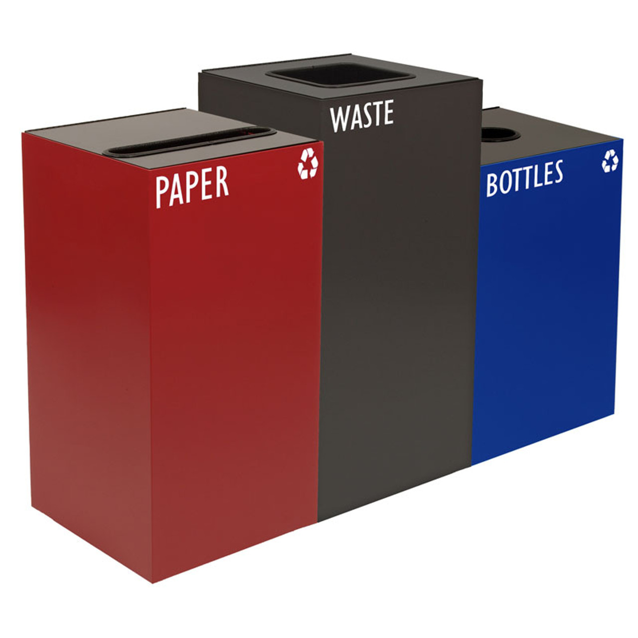 Geocube Triple Combination Recycling Center (3 Sizes & 5 Color Choices)