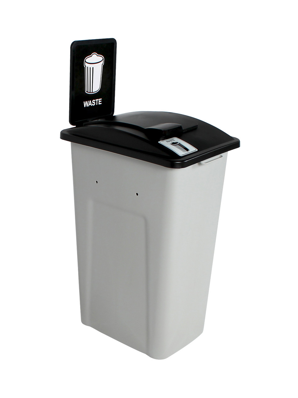 32 Gallon XL Simple Sort Waste Can with Sign (Waste, Lift Top)